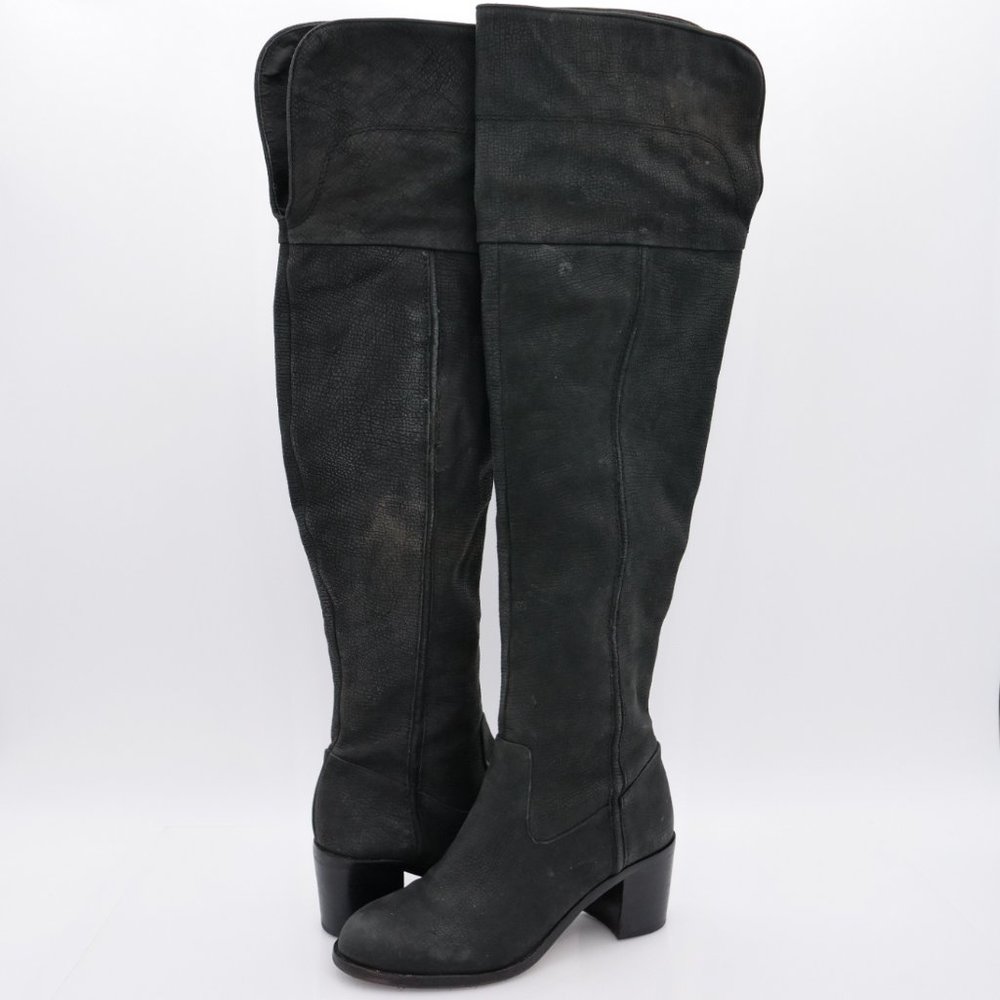 Sam Edelman Womens Black Over The Knee Heeled Boot
